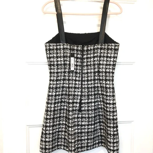 Alice + Olivia Bonita Tweed A Line Mini Dress size 8 - Picture 6 of 12
